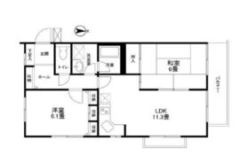 ブラウネスハイム大井町 202 間取り図