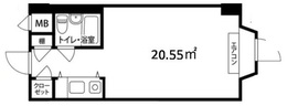 赤坂ベルゴ 5階 間取り図