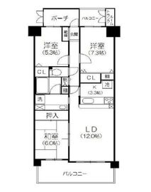 Be CITYベイウィング 3階 間取り図