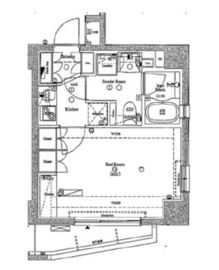 アクサス四谷3丁目 5階 間取り図
