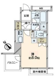 ファミール東銀座グランスイートタワー 9階 間取り図
