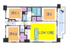 パークホームズ町屋 14階 間取り図