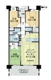 ライオンズ中野南台グリーンゲート 5階 間取り図