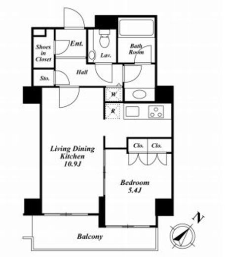 グランドコンシェルジュ麻布 217 間取り図