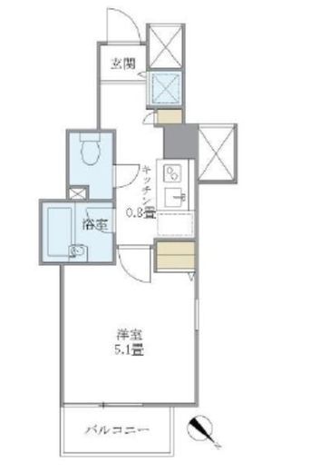 パークウェル高円寺弐番館 4階 間取り図