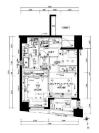 イニシアイオ高田馬場 4階 間取り図