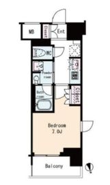 フレンシア蒲田 410 間取り図