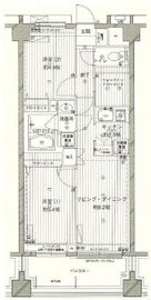 コスモリード西馬込 511 間取り図
