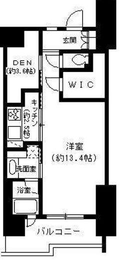 パークキューブ東品川 105 間取り図