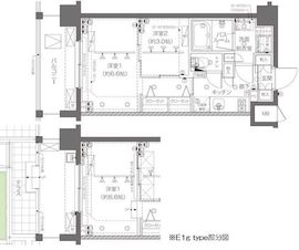 ZOOM新宿西落合 6階 間取り図