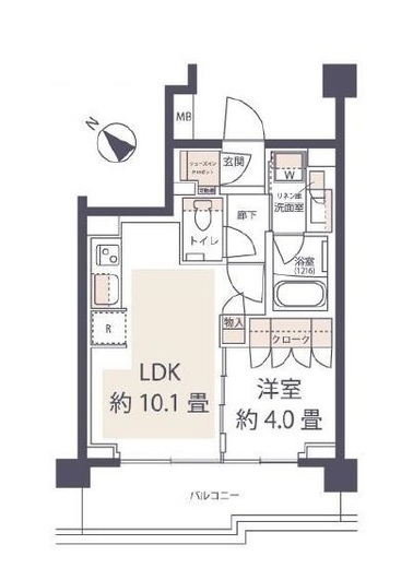パークホームズ駒沢二丁目 3階 間取り図