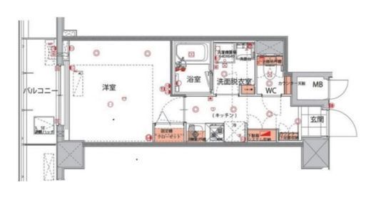 ハーモニーレジデンス菊川ステーションフロント 5階 間取り図