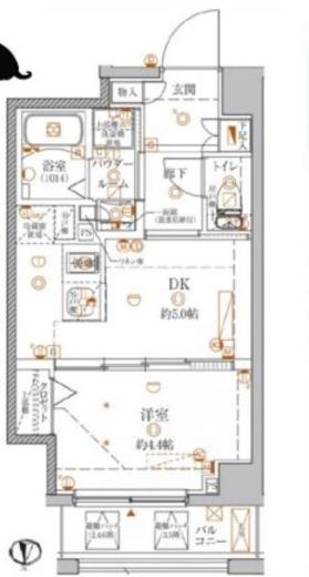 クレイシア本所吾妻橋 6階 間取り図