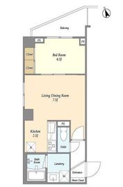 kukka NAKAMEGURO (クッカ中目黒) 202 間取り図