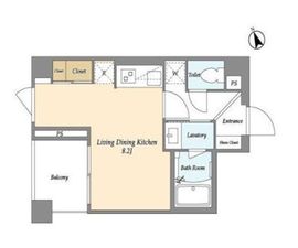 kukka NAKAMEGURO (クッカ中目黒) 303 間取り図