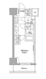 ザ・パークハビオ五反田 702 間取り図