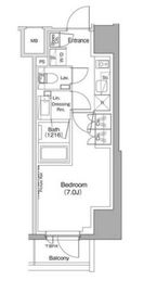 ザ・パークハビオ五反田 301 間取り図