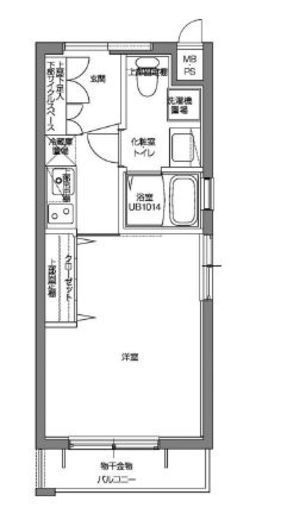 パティーナV代々木上原 3階 間取り図