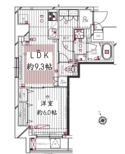 スプレスター浅草寿町 7階 間取り図