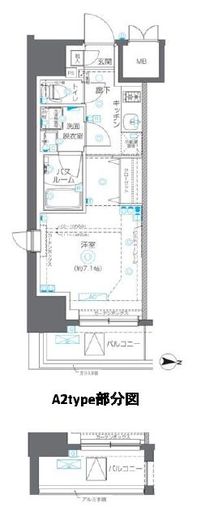 ZOOM錦糸町Parkside 6階 間取り図