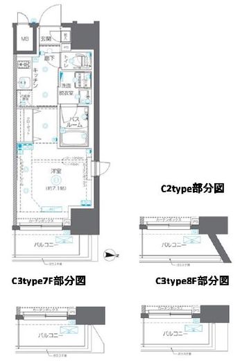 ZOOM錦糸町Parkside 10階 間取り図