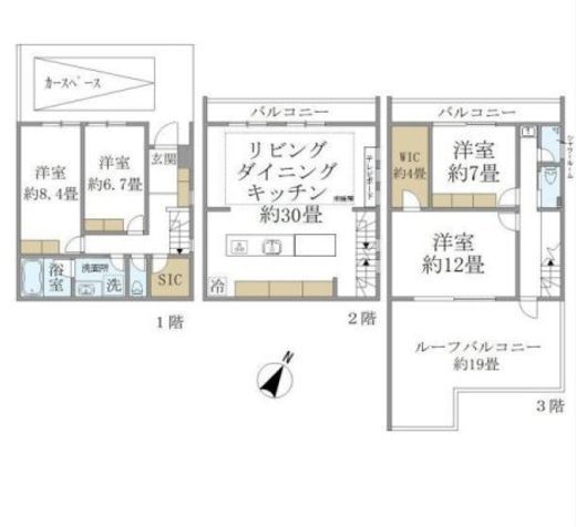 フェリーチェ松濤 Ⅱ 間取り図