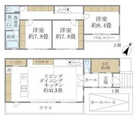 フェリーチェ松濤 Ⅰ 間取り図