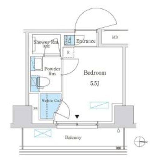パークアクシス錦糸町スタイルズ 215 間取り図