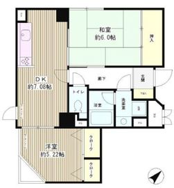 マハール駒込 203 間取り図