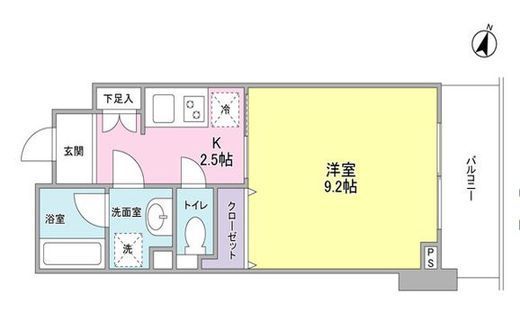 四番町セントラルシティハウス 203 間取り図