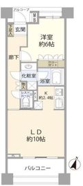 ピアース三軒茶屋レジデンス 6階 間取り図