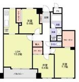 マルベリー小石川 3階 間取り図
