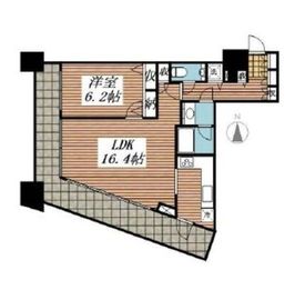 コンシェリア西新宿タワーズウエスト 8階 間取り図