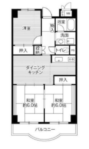 ビレッジハウス芝浦タワー 1-706 間取り図