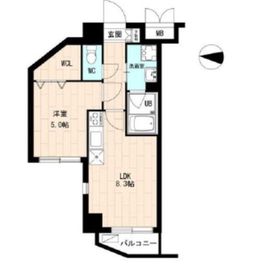 エースハイツ森下 3階 間取り図