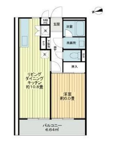 ライオンズマンション新宿原町 3階 間取り図