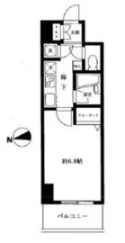ユニロイヤル西早稲田 13階 間取り図