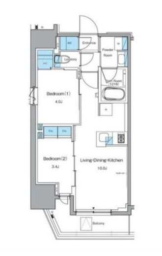 ルフォンプログレ秋葉原EAST 602 間取り図