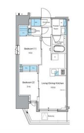 ルフォンプログレ秋葉原EAST 602 間取り図
