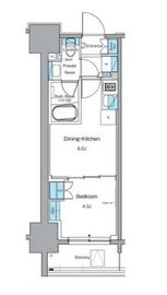 ルフォンプログレ秋葉原EAST 204 間取り図