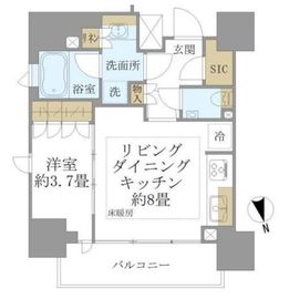 ピアース渋谷 904 間取り図