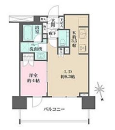 ベリスタ文京関口 8階 間取り図