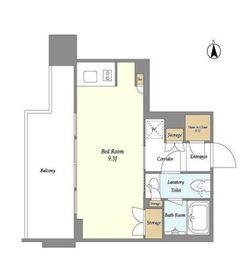 ミュプレ高田馬場 206 間取り図