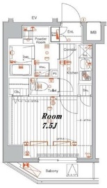 メイクスデザイン門前仲町2 10階 間取り図