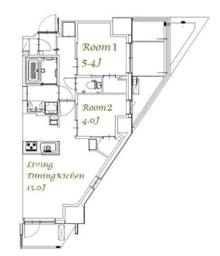 スプランディッド西日暮里 606 間取り図