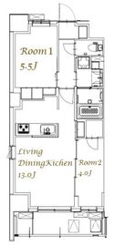 スプランディッド西日暮里 201 間取り図