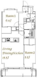 スプランディッド西日暮里 1204 間取り図