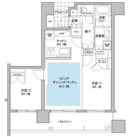 アスコットパーク新御徒町ソレイユ 5階 間取り図