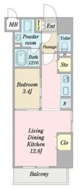PARK HILLS TOWER (パークヒルズタワー) 304 間取り図