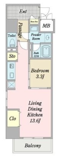 PARK HILLS TOWER (パークヒルズタワー) 1101 間取り図